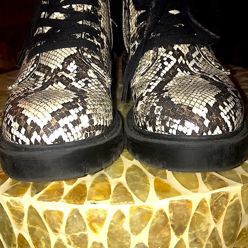 Steve Madden Guided Snake Combat Booties! - Picture 16 of 16
